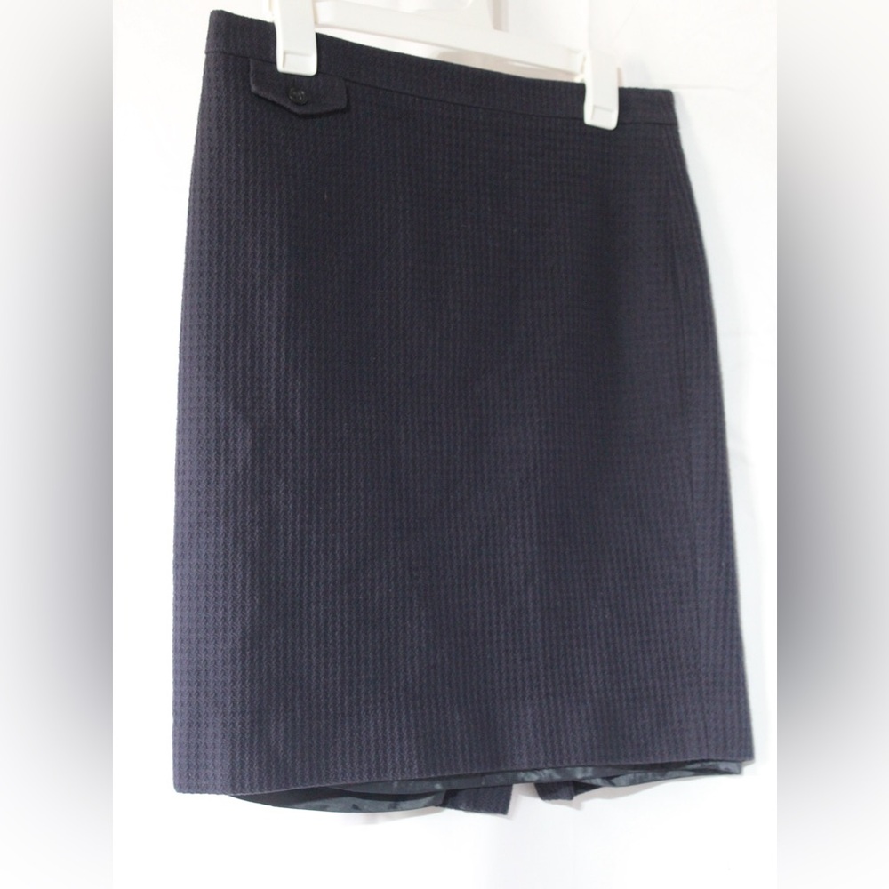 J. Crew Navy 100% cotton Pencil Skirt millennial natural fibers